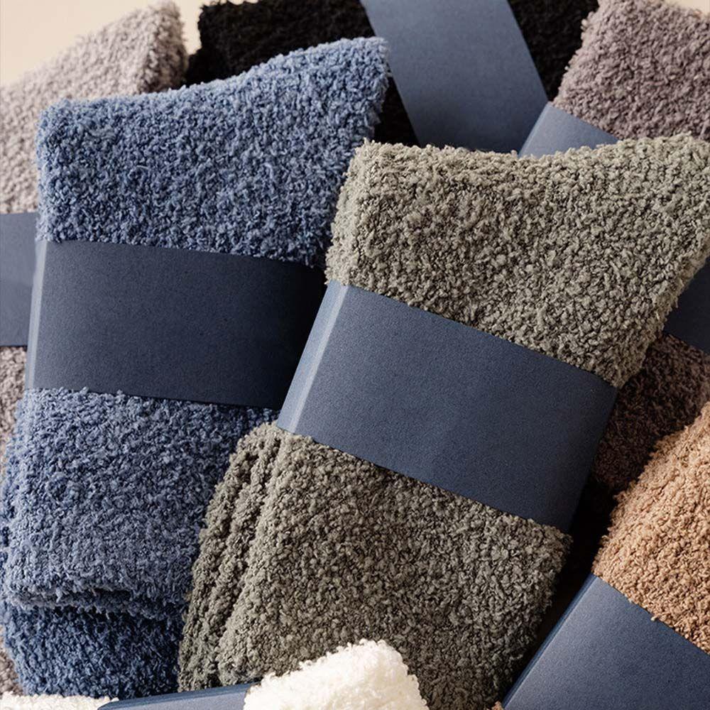 MIQUEL Vớ Lông Cừu San Hô Dày Dặn Thoáng Khí Màu Sắc Đơn Giản Chất Lượng Cao Cho Nam