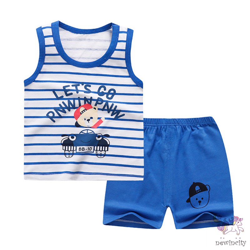 Set Áo Thun 3 Lỗ &amp; Quần Short Đáng Yêu Cho Bé