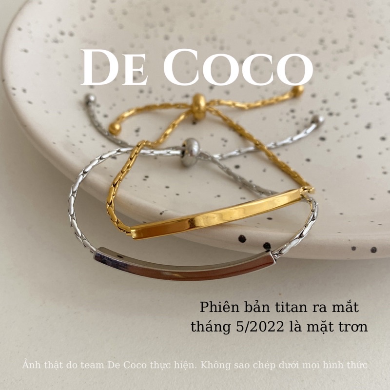 Vòng tay nữ, lắc tay gold bar De Coco decoco.accessories