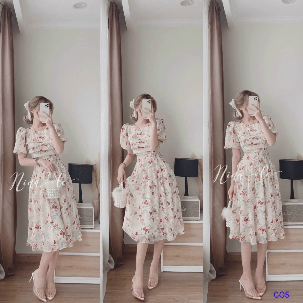 (HCM) ĐẦM XÒE HOA CÔNG CHÚA SANG CHẢNH - THỜI TRANG HOA ANH ĐÀO SIÊU ĐẸP TÔN DÁNG QUYẾN RŨ KME FASHION