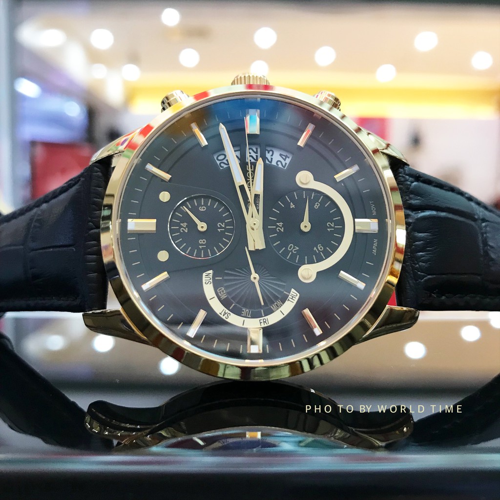 Đồng Hồ Nam Sunrise 1166SA [ Full Box ] Kính Sapphire Chống Xước , Chống Nước , Chronograph