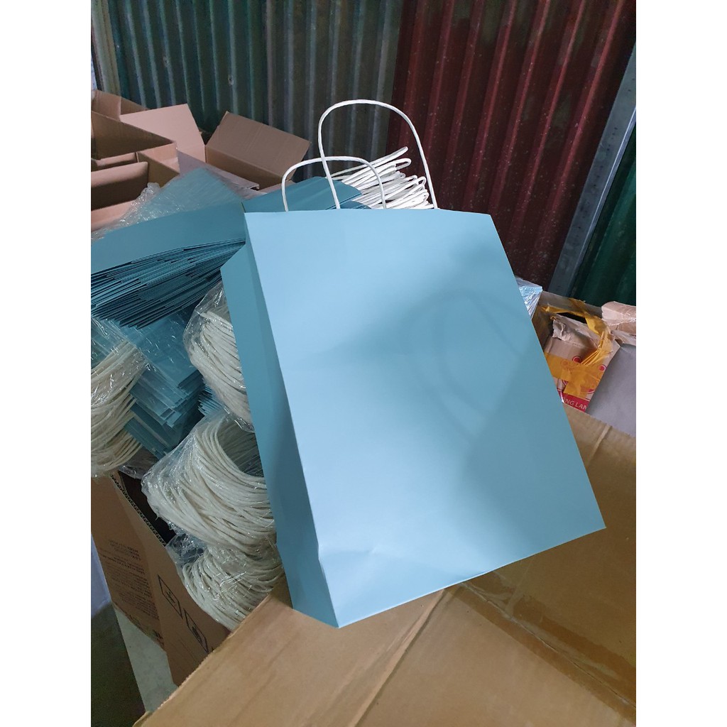 Túi giấy kraft đựng quà tặng, mỹ phẩm 29x24x10cm