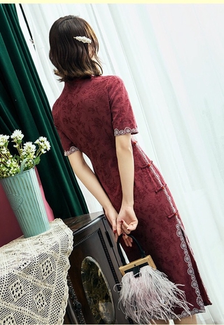 Sườn xám thượng hải PMS130