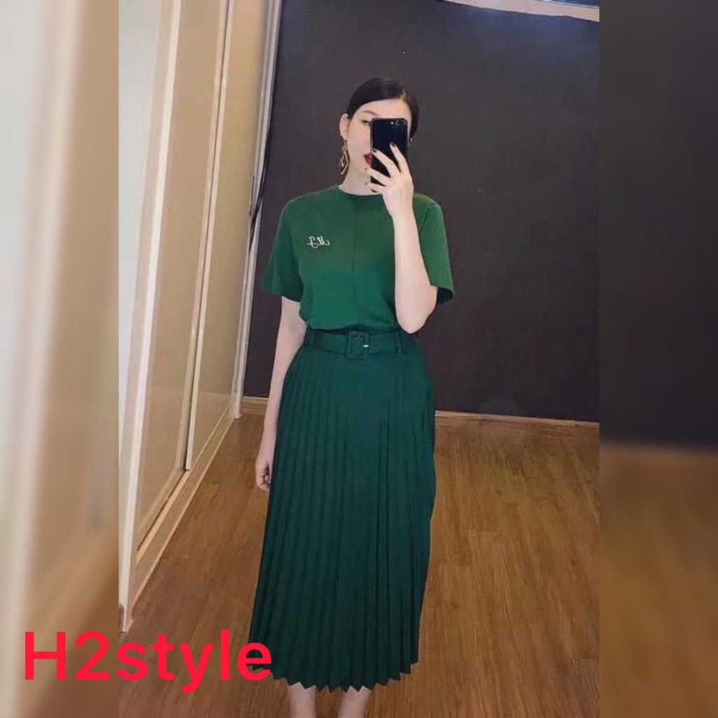 [BIG SALE] Chân váy xếp ly có belt cực sang chảnh | BigBuy360 - bigbuy360.vn