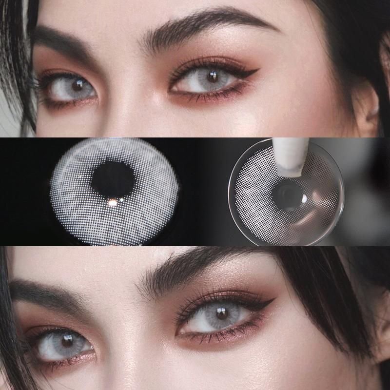 Kính Áp Tròng Contact Lens màu xám Lovely Plus