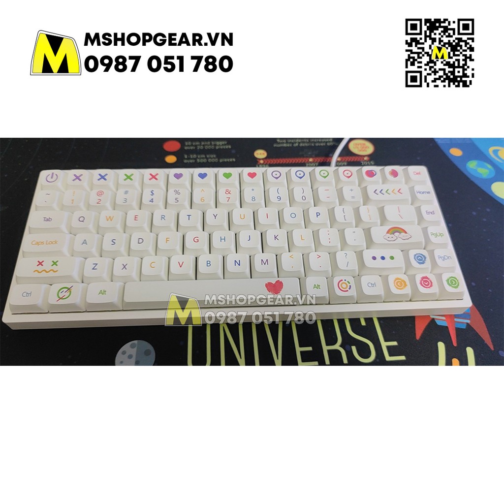 Bộ nút nhựa bàn phím cơ - Keycap XDA Color Pen