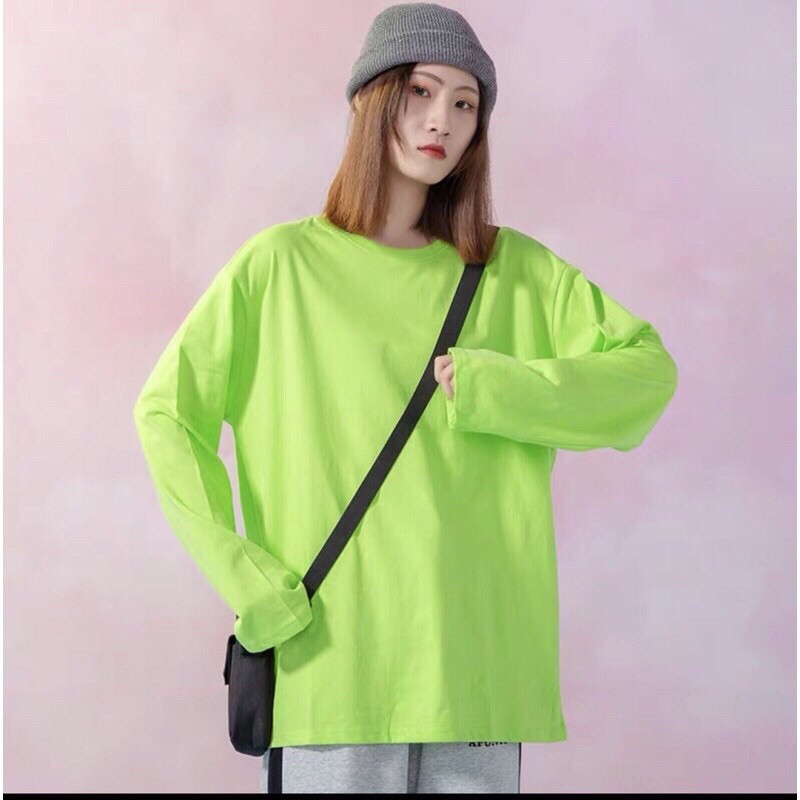 Áo Thun Tay Dài Trơn Form Rộng Basic Long Tee Nam Nữ Unisex