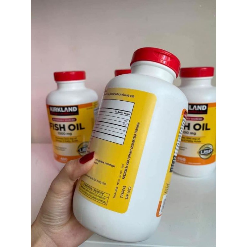 Viên Uống Fish Oil Dầu Cá Kirkland 400 Viên