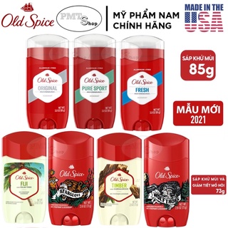 [USA] Lăn sáp khử mùi nam Old Spice 85g Pure Sport | Fresh | Original 73g Timber | Bearglove | Fiji | Wolfthorn - Mỹ