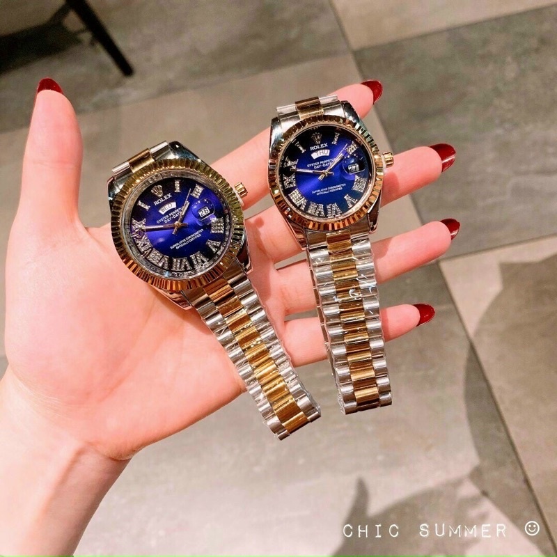 Đồng hồ Rolex nam viền trơn thời trang
