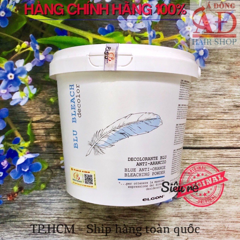 [Elgon Chính hãng] BỘT TẨY XANH ELGON BLUE BLEACH DE COLOR ANTI ORANGE Ý CAO CẤP 500G