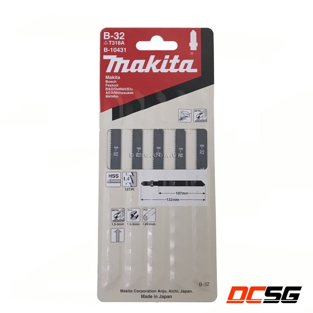 Lưỡi cưa lọng cắt sắt B-32 Makita B-10431 | DCSG