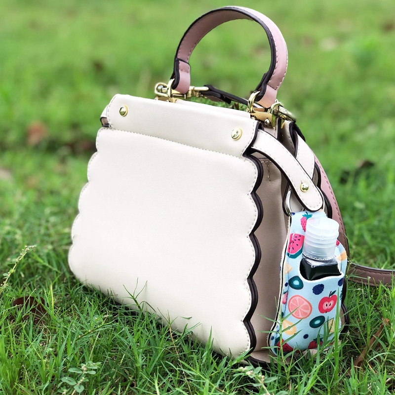 Set 6 Chai Rỗng 30ml Đựng Xà Phòng Rửa Tay / Móc Khóa Có Thể Tái Sử Dụng