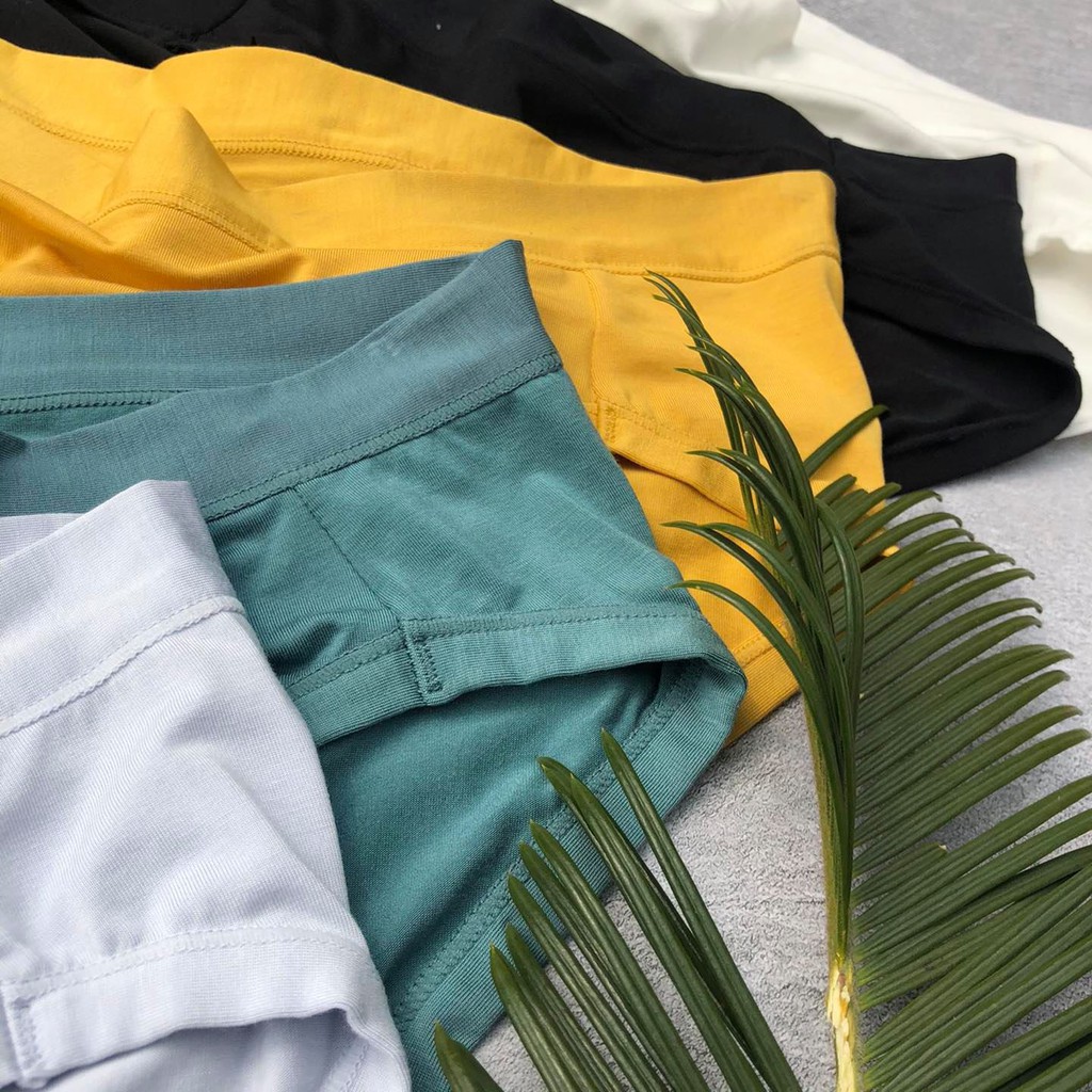 Quần lót nữ cotton trơn lưng vừa Tencel co giãn và thấm hút mồ hôi - kimshop | BigBuy360 - bigbuy360.vn