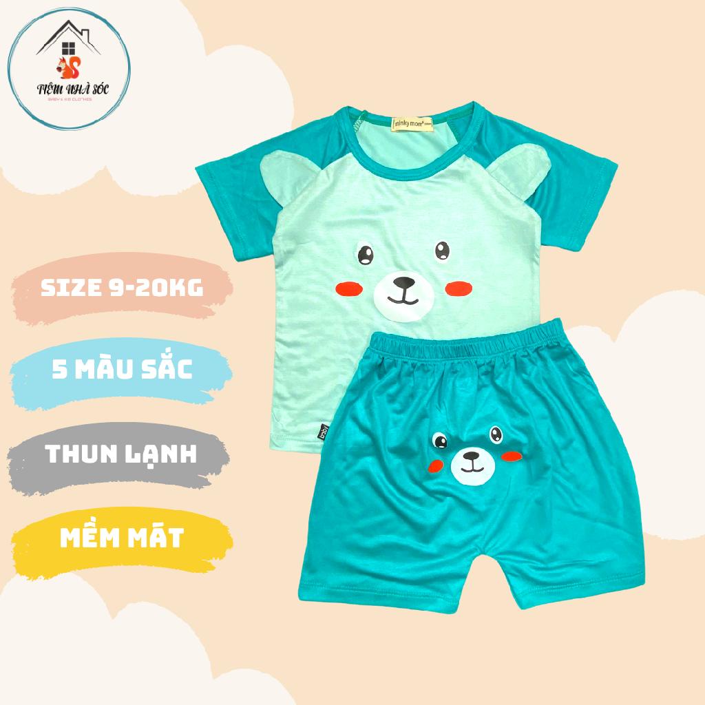 Bộ thun lạnh cộc tay Minkymom tai thỏ dễ thương [size 9 - 20kg] Tiệm Nhà Sóc