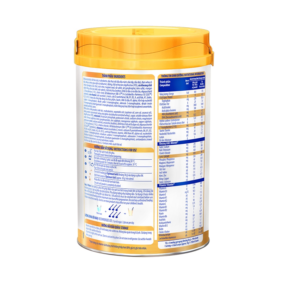 Sữa bột Vinamilk Optimum Gold 4 850g