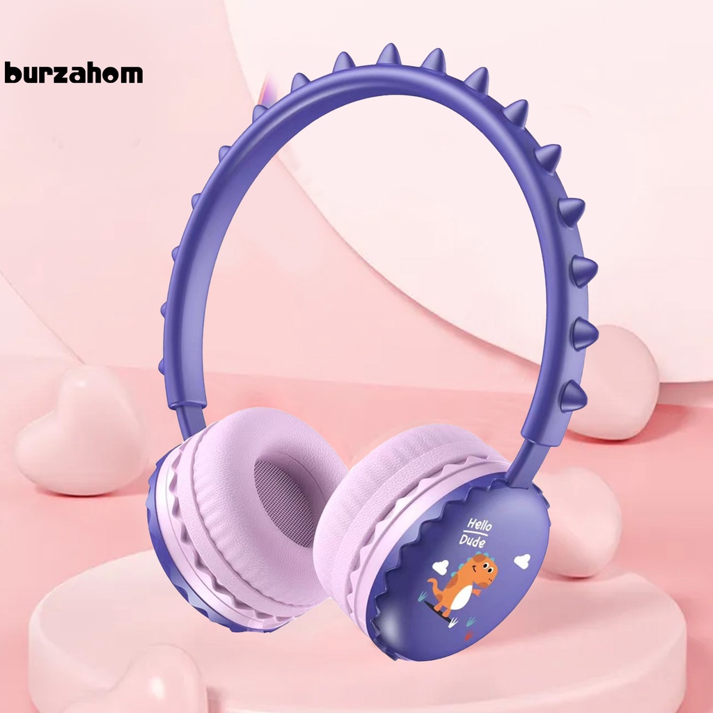 Tai nghe chụp tai có mic họa tiết hoạt hình cho điện thoại