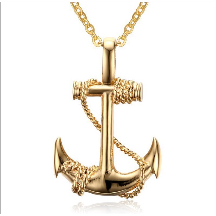 Vòng cổ, Vòng đeo cổ hình mỏ neo - dây chuyền hợp kim - unisex nam nữ - PK016