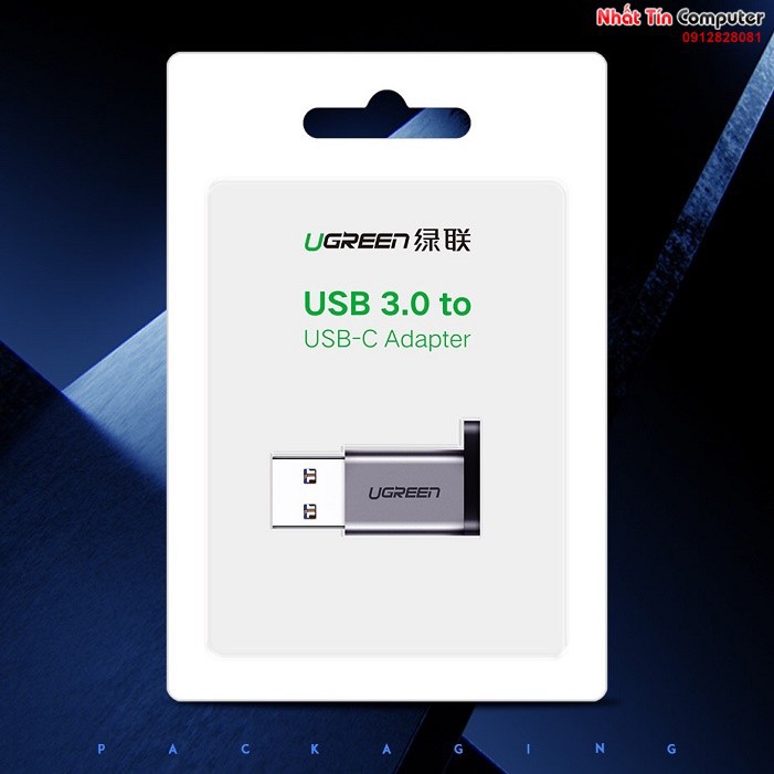 Đầu chuyển USB 3.0 to USB Type-C chính hãng Ugreen 50533 cao cấp | BigBuy360 - bigbuy360.vn