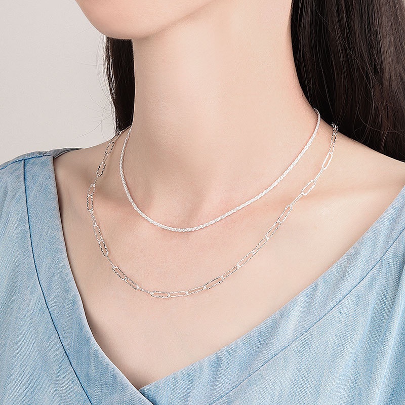 Vòng cổ Đính Đá Lấp Lánh Sang Trọng Cho Nữ