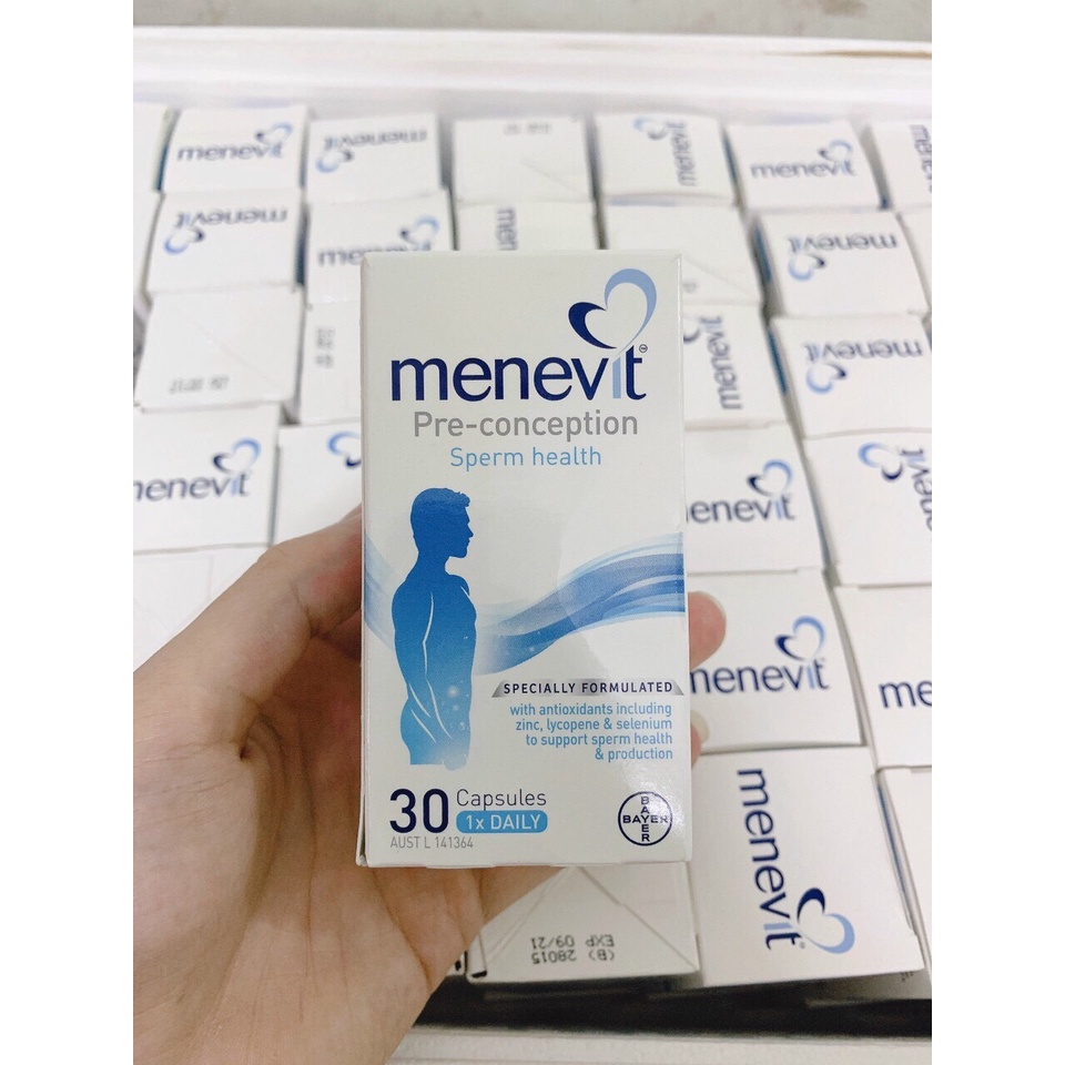 Viên Uống Menevit- Viamin Cho Nam Giới 30/90 Viên Của Úc,  Tăng Chất Lượng, Số Lượng Tinh Trùng