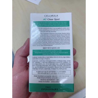 Gel chấm mụn Cellmula Spot AC