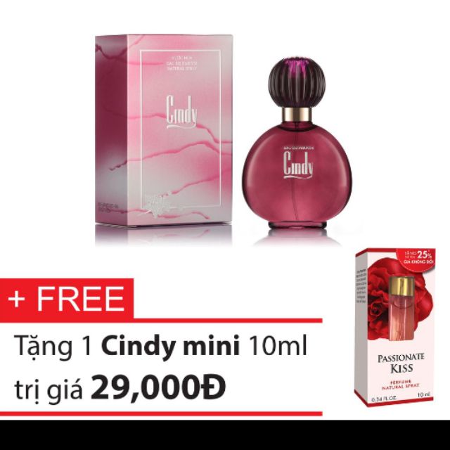 Nước hoa Cindy N84 hàng chính hãng kèm quà tặng