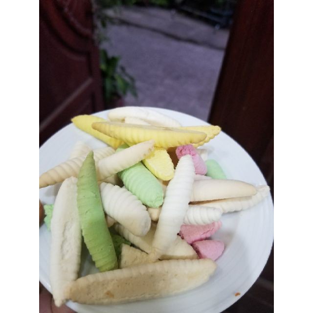 Bánh Con Sâu-Bánh Đuông Dừa- Bánh Của Tuổi Thơ Thơm Ngon Ăn Là Ghiền Mãi Hũ 350g - Đồ Ăn Vặt Nhà Làm