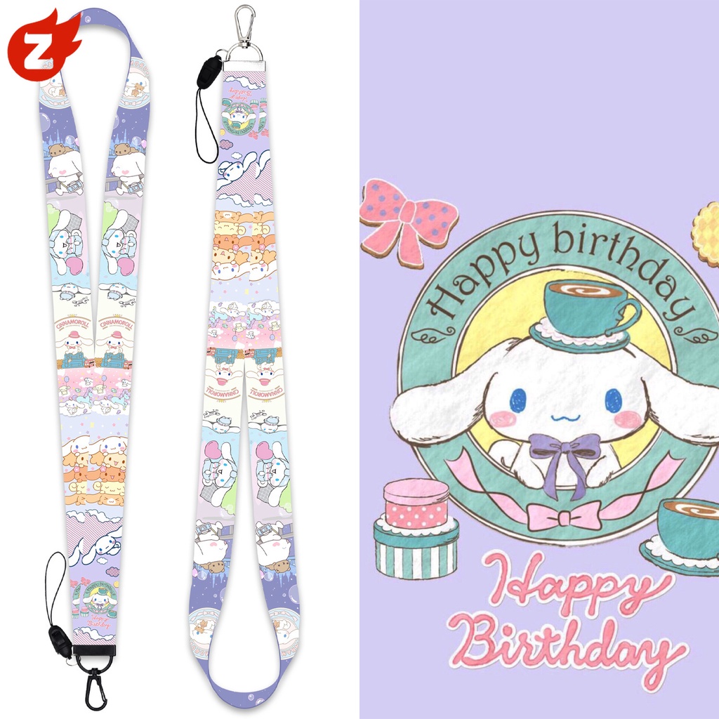 1 Dây Đeo Thẻ ID Hình Cinnamoroll Dễ Thương