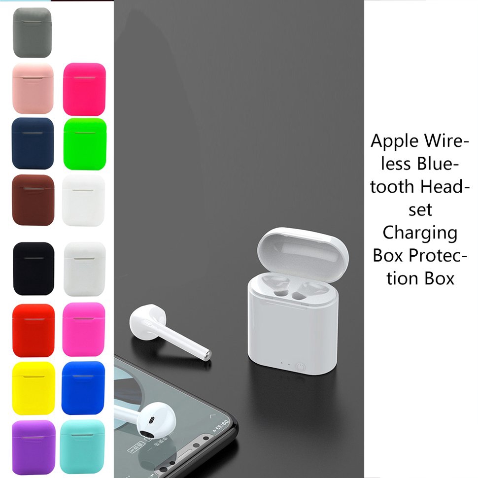 Vỏ bảo vệ bằng silicon của Airpods / I12 TWS / earphone sạc, thiết kế nhỏ gọn / nhiều màu sắc tùy chọn