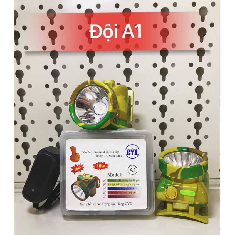 ĐÈN ĐỘI ĐẦU MÀU LÍNH SIÊU SÁNG CYX A1-2-3