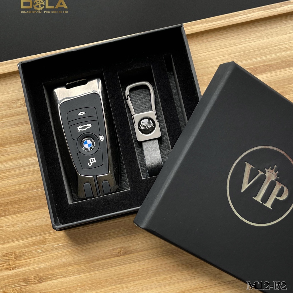 Vỏ ốp khoá xe hơi - Bọc chìa smartkey ô tô BMW 3,4,5,6,7 series, X3 - M12-B2