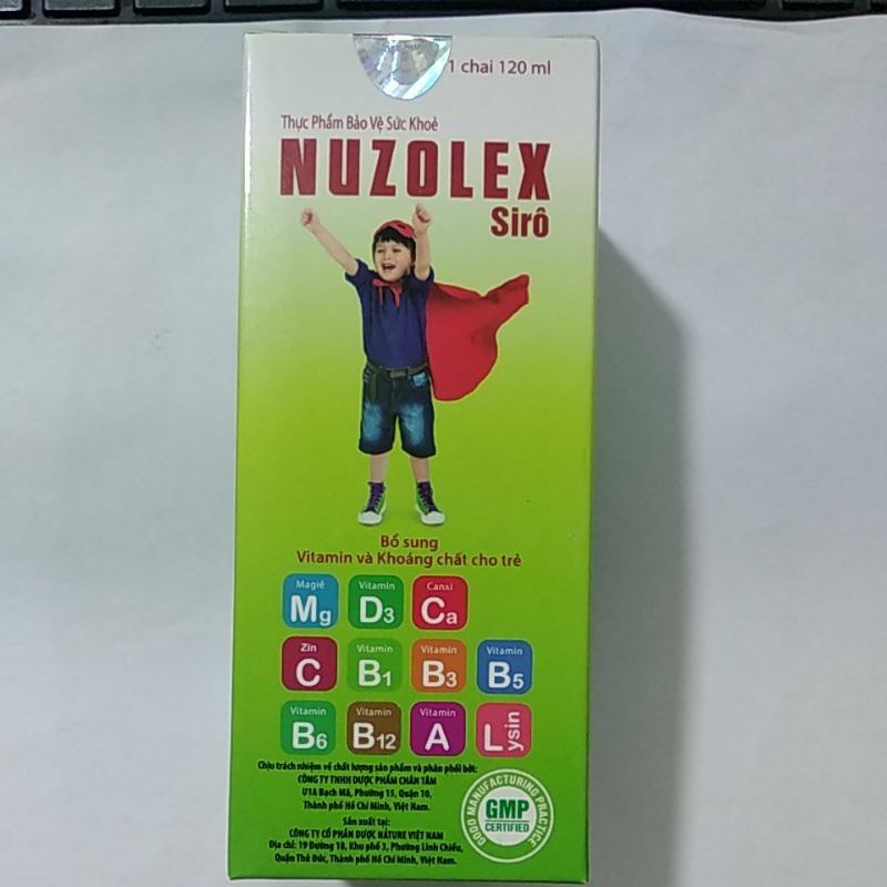 Nuzolex_ bổ sung vitamin cho bé trên 1 tuổi