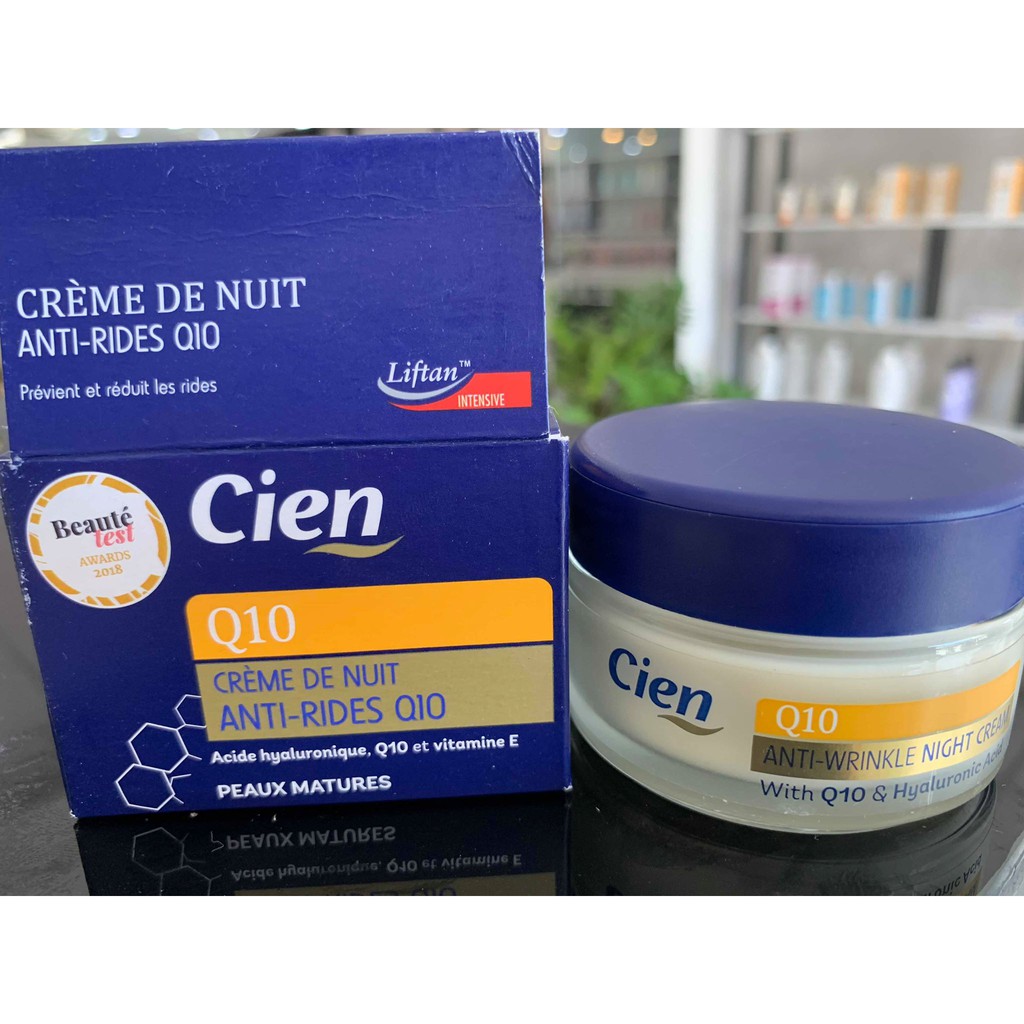 Set kem dưỡng ẩm Cien Q10 ngày đêm chống lão hóa và trắng da