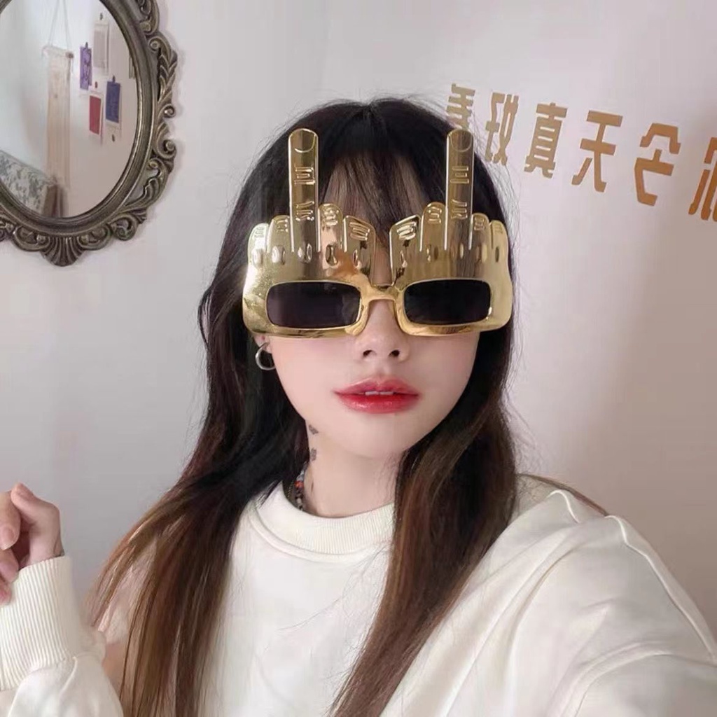 Kính Mát Hình Ngón Tay Giữa Vui Nhộn Làm Phụ Kiện Trang Trí Tiệc