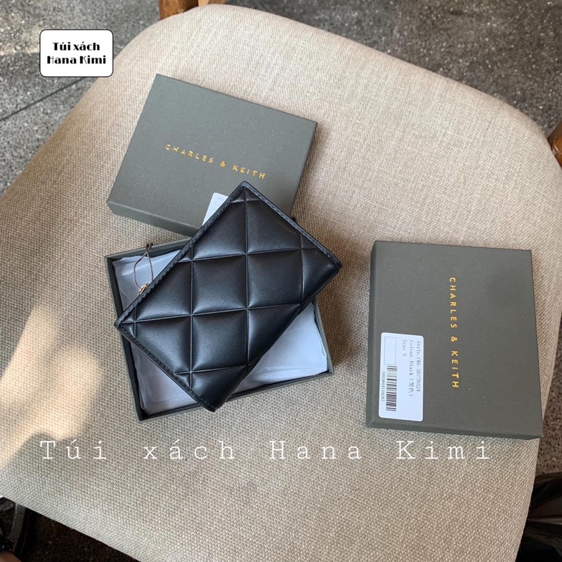 Ví bóp nữ mini gấp đôi trần ô FULL HỘP