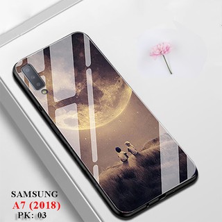 Ốp Samsung A7 2018 (Ốp lưng mặt kính samsung A7 2018)