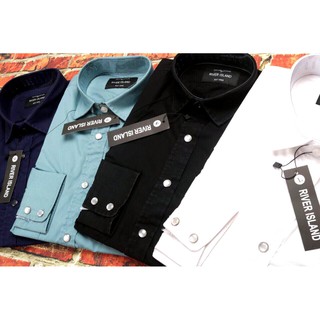 Sơ mi River Island 2 túi nút bấm