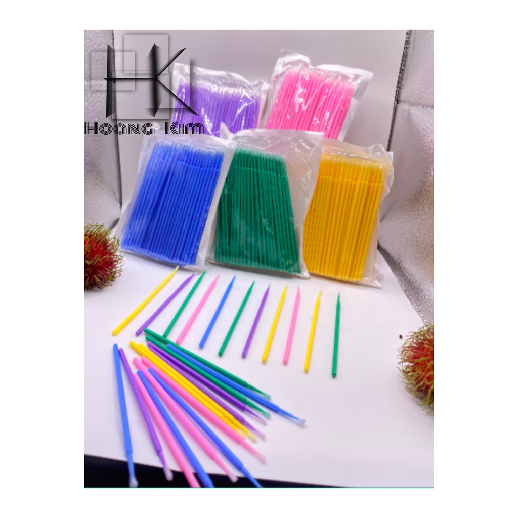 Tăm Bông Nhựa Bôi ,Nối Mi, Đính Đá Răng