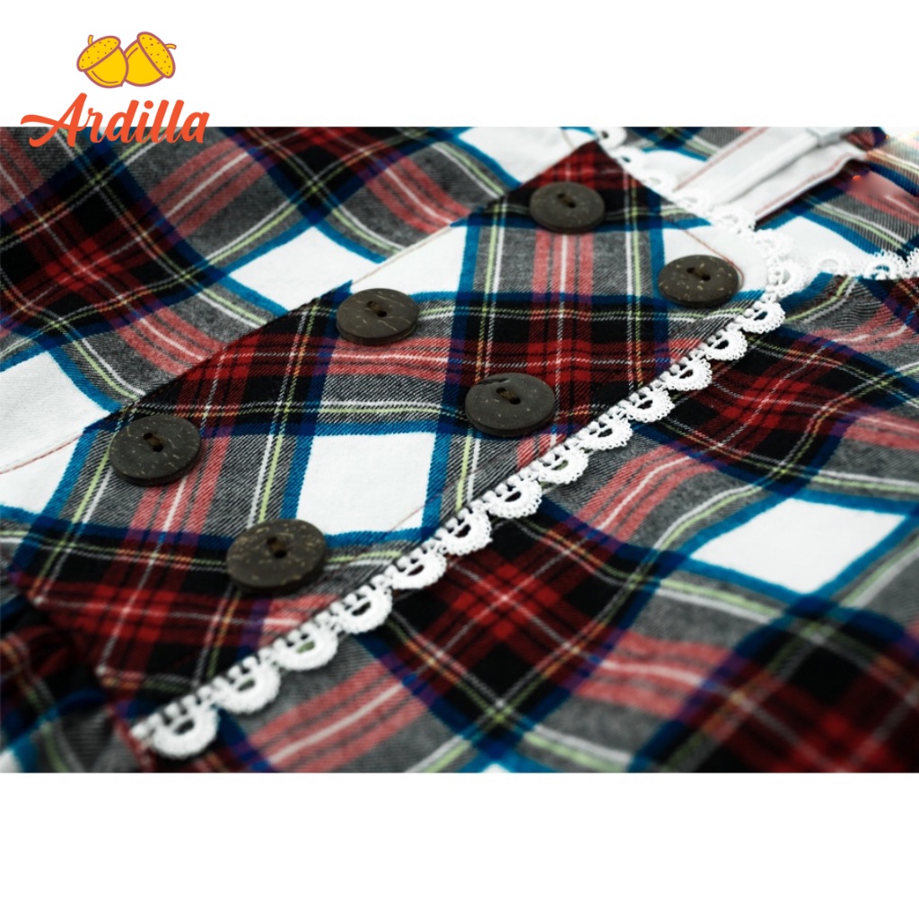 Váy Dài Tay Bé Gái ARDILLA Phong Cách Vintage, Chất Liệu Vải Mềm Mại Cho Bé Từ 6-13 Tuổi TA8500-VDT