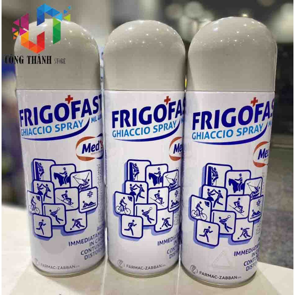 Chai Xịt lạnh giảm đau FRIGOFAST Made In ITALIA-Giảm đau nhanh chóng