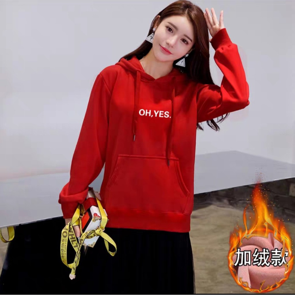 Áo Hoodie nam nữ CÓ MŨ freesize In Chữ Oh Yes áo thu đông áo khoác siêu đẹp