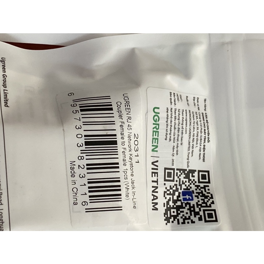 Đầu Nối Dây Mạng RJ45  Cao Cấp Chính Hãng Ugreen 20390