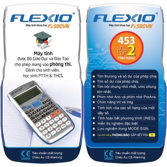 Máy Tính Khoa Học Flexoffice FLEXIO Fx590VN - Được Bộ Giáo Dục và Đào Tạo Cho Phép  Mang Vào Phòng Thi