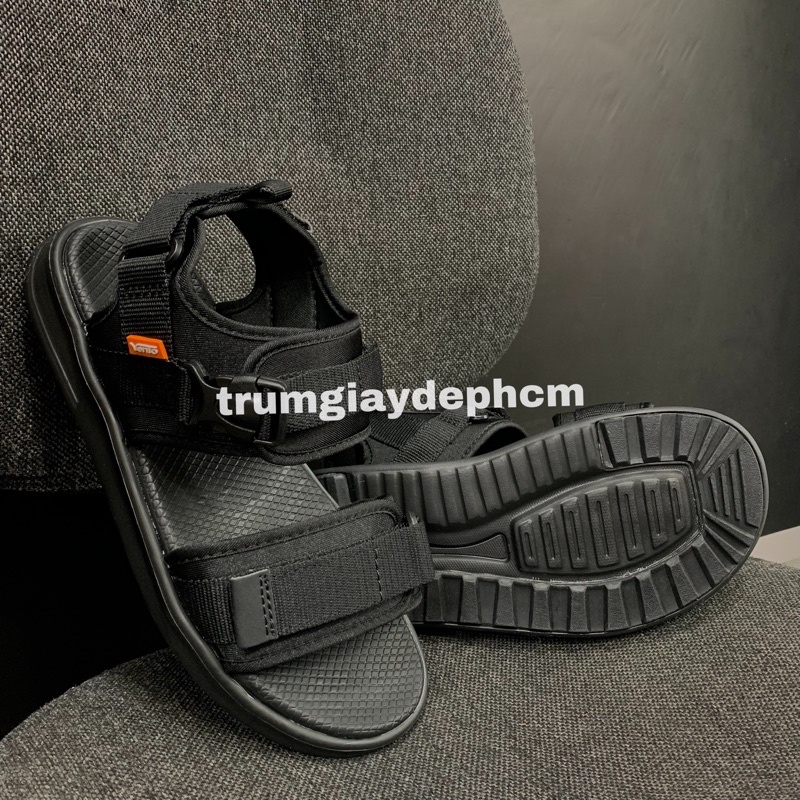 Giày Sandal Vento Nam Nữ - NB01BB Đen