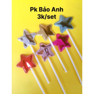 Tim, sao da nhiều màu (set 6 que gỗ)