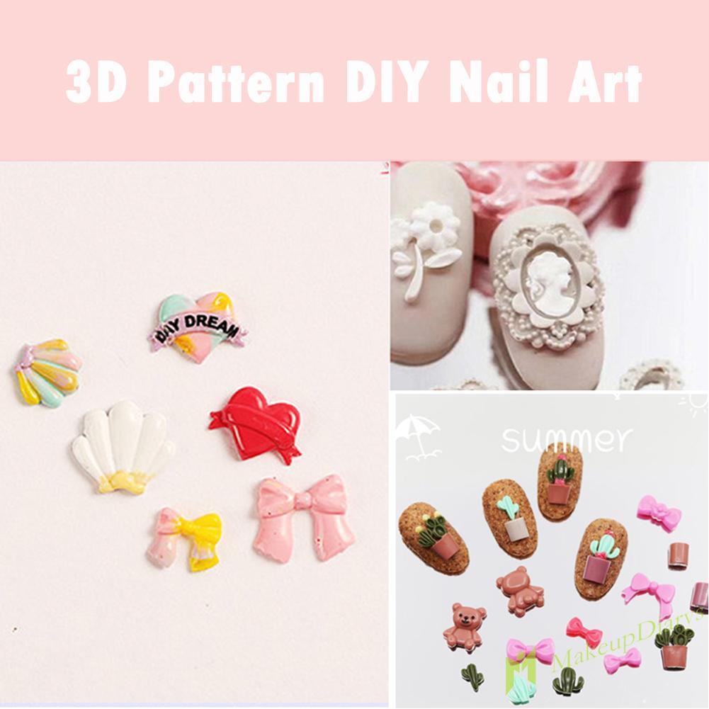 【New Arrival】3D Creative Pattern DIY Nail Art Silicone Mold UV Gel Template Form Mould