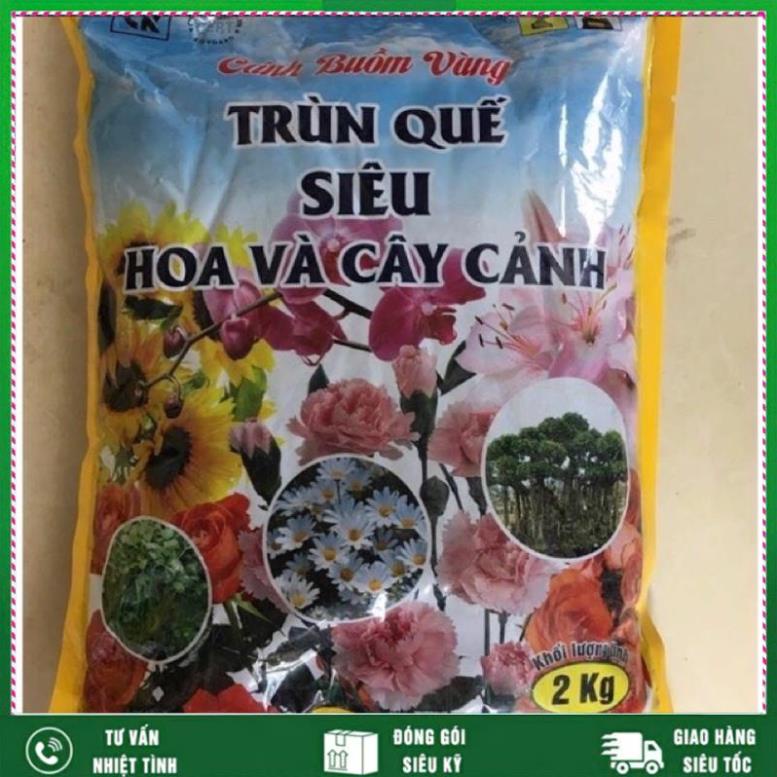Phân trùn quế siêu hoa cây cảnh 2kg VTNN NHẤT VIỆT