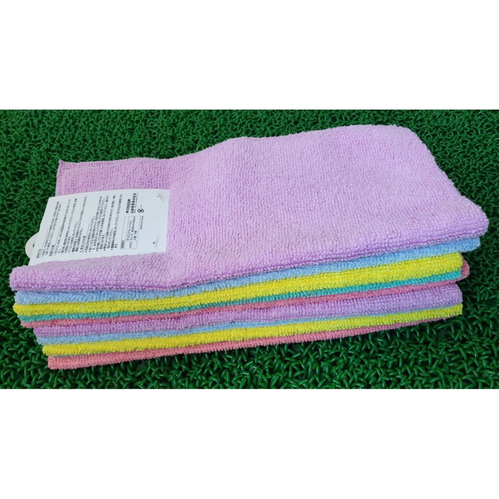 COMBO 10 khăn lau đa năng microfiber cao cấp WIPERS có 5 màu trang nhã- 25cmx25cm-CONDOR