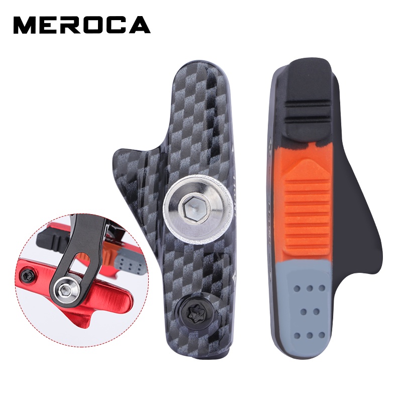 MEROCA Má Phanh Xe Đạp Đường Trường MÁ PHANH V Cao Su Siêu Nhẹ Phụ Kiện Xe Đạp